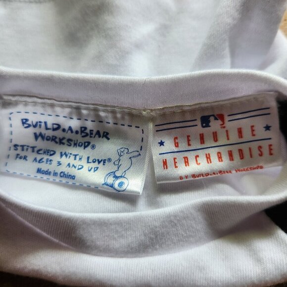 Build a Bear Girls Ski Team Winter Outfit Top and Shorts White Pink Snowflake - Picture 7 of 7